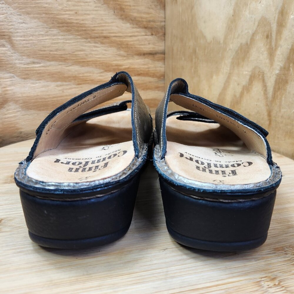 Finn Comfort Jamaica Metallic Slide Sandals Size 37 US 7 - Picture 5 of 9